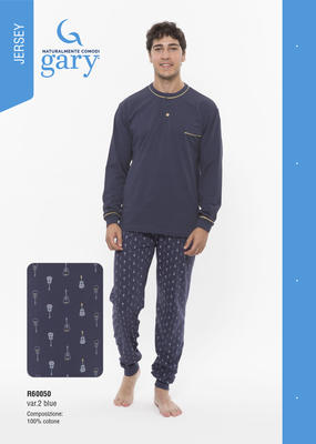 PIGIAMA UOMO ML R60050 Tellini S.r.l. Ingrosso Abbigliamento